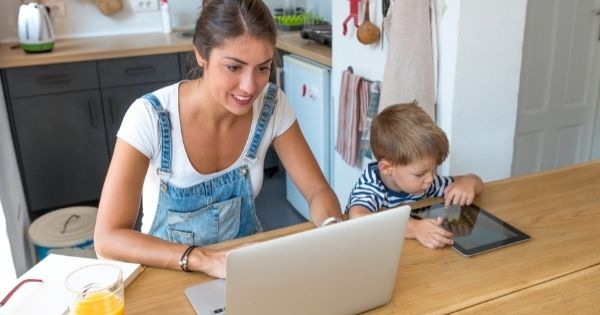 Work from home with kids