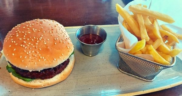 Kids Burger and Chips
