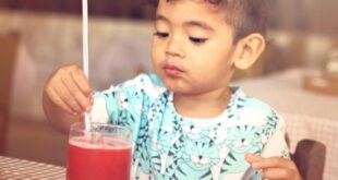 Child drinking juice