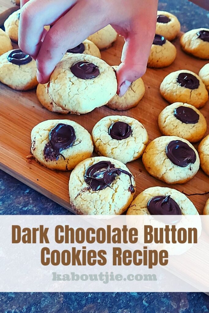 Dark Chocolate Button Cookies Recipe