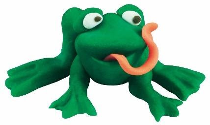 Play-Doh frog