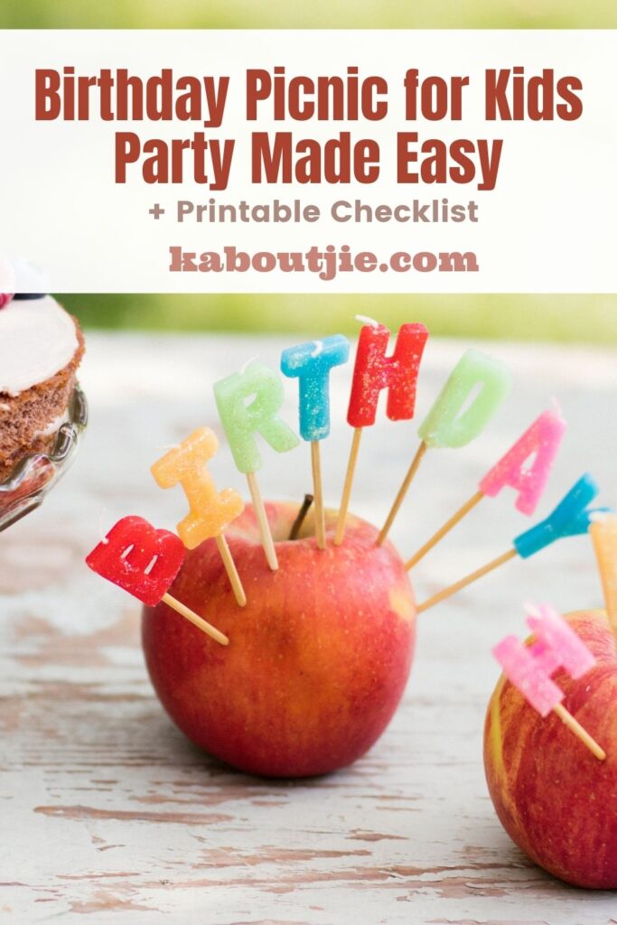 Birthday Picnic for Kids Party Made Easy + Printable Checklist