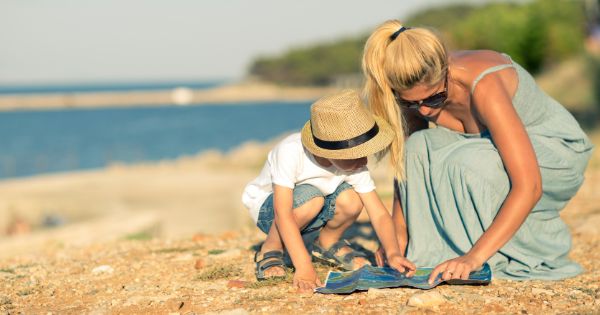 Family beach vacation