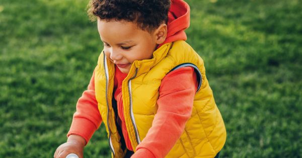 Toddler playing