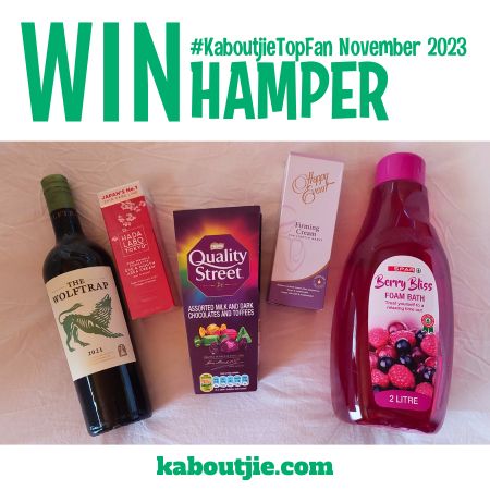 Win the November 2023 #KaboutjieTopFan hamper