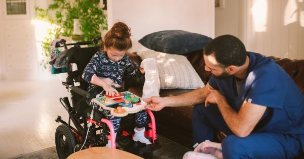 Child in wheelchair