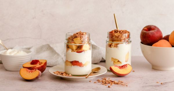 Peach & Yoghurt Parfait