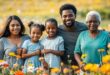 Happy healthy family